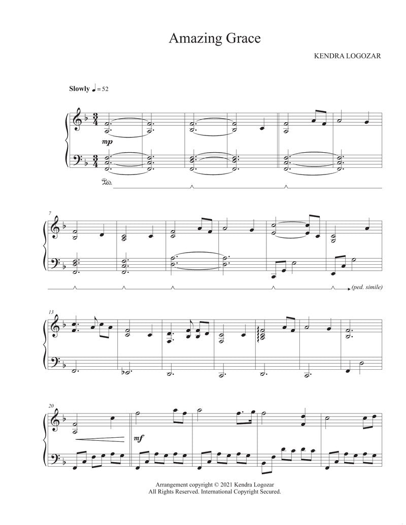 Amazing Grace - Sheet Music Download