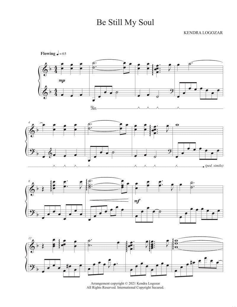 Be Still My Soul - Sheet Music Download
