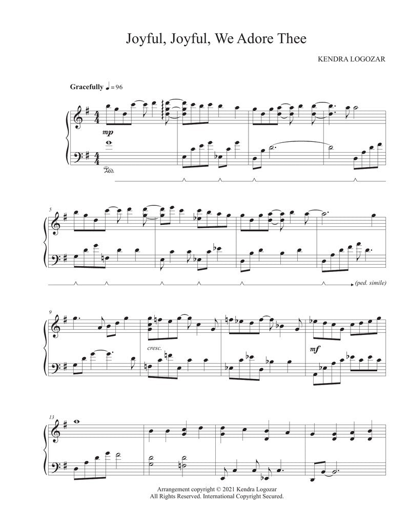 Joyful Joyful We Adore Thee - Sheet Music Download
