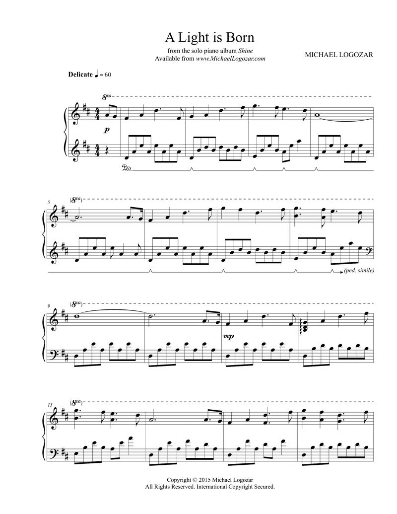 A Light is Born - Sheet Music Download