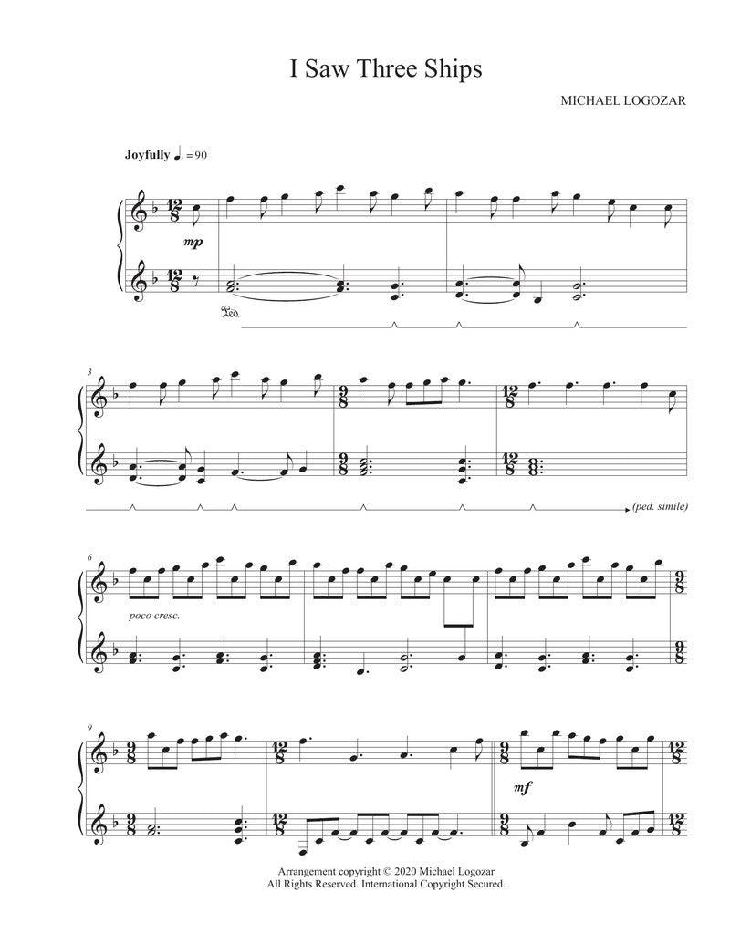 I Saw Three Ships - Sheet Music Download