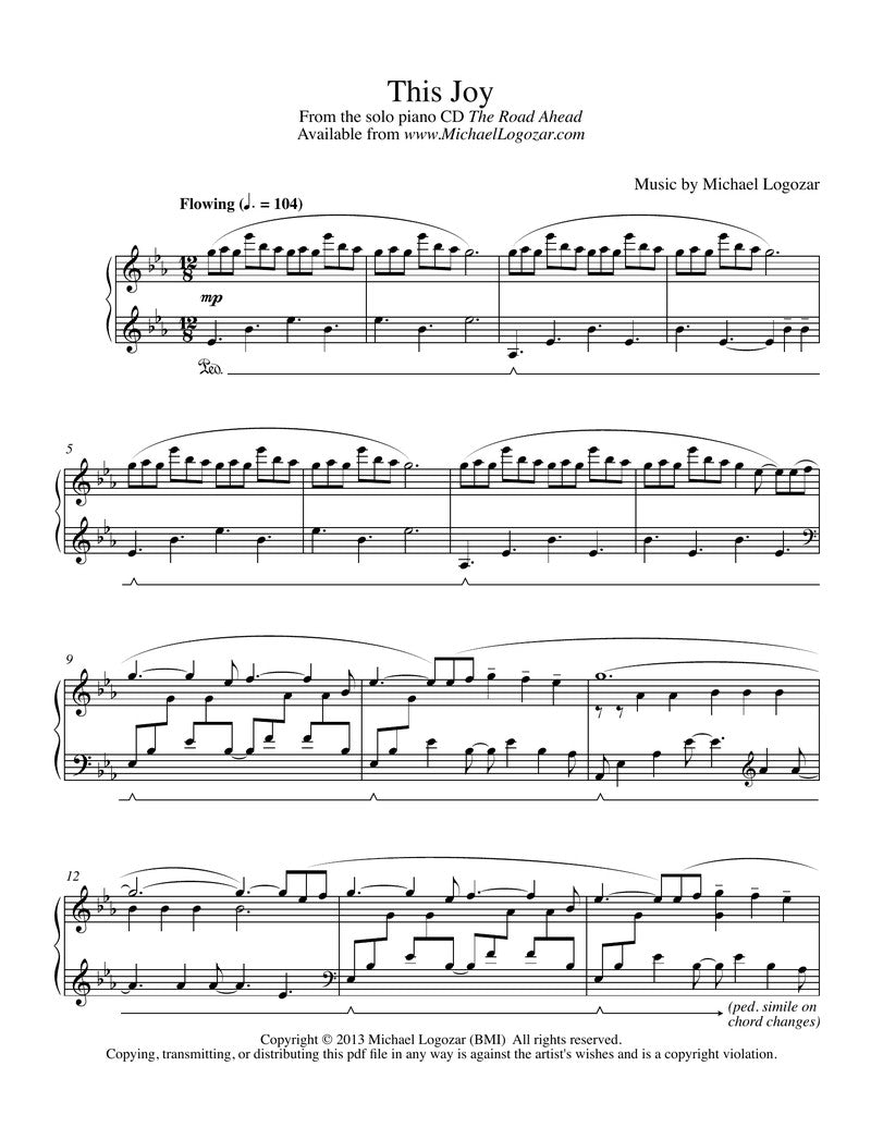 This Joy - Sheet Music Download