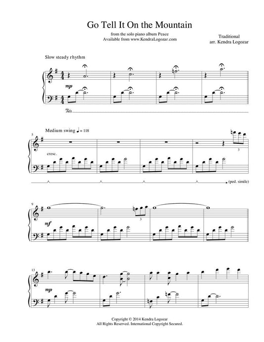 Go Tell It On the Mountain - Sheet Music Download