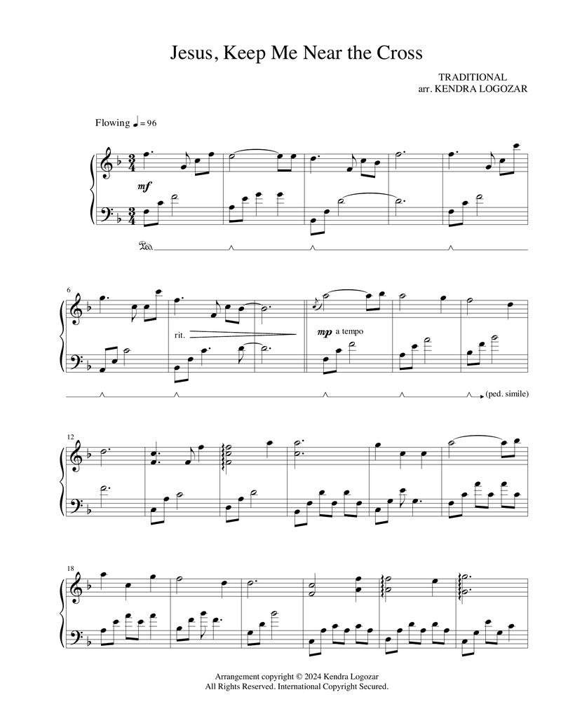 Jesus Keep Me Near the Cross - Sheet Music Download