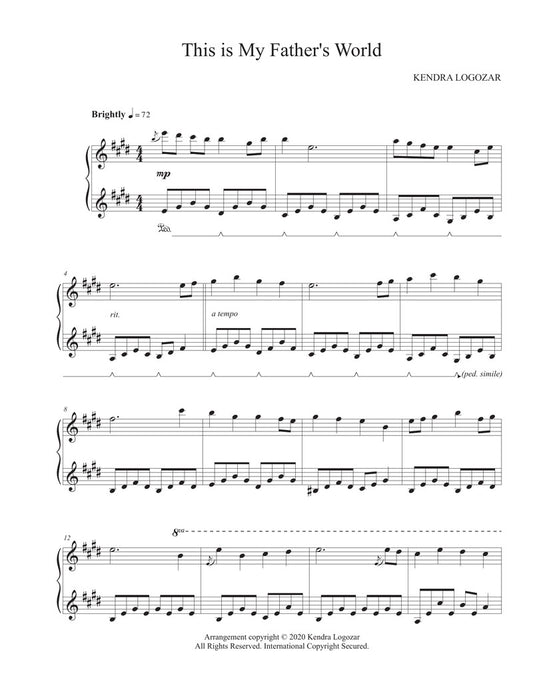 This Is My Father's World - Sheet Music Download
