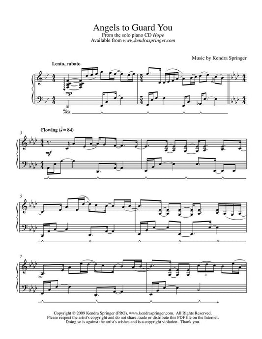 Angels to Guard You - Sheet Music Download