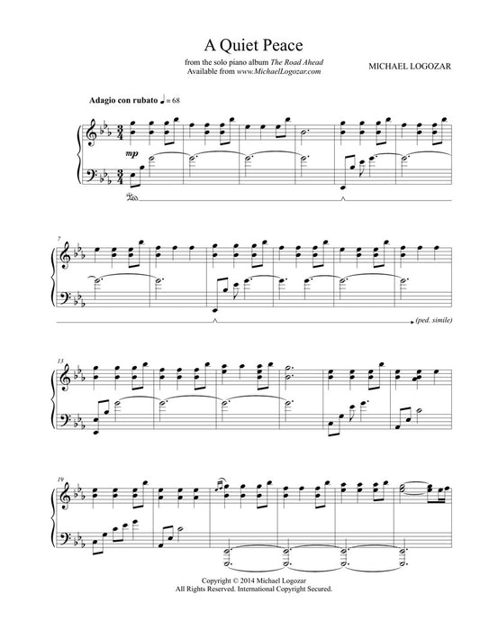 A Quiet Peace - Sheet Music Download