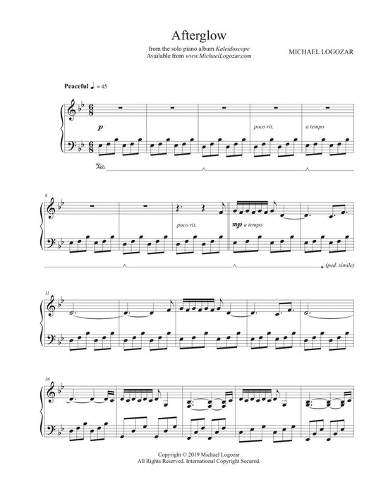 Afterglow - Sheet Music Download