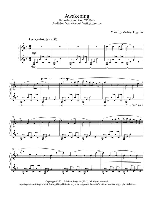 Awakening - Sheet Music Download