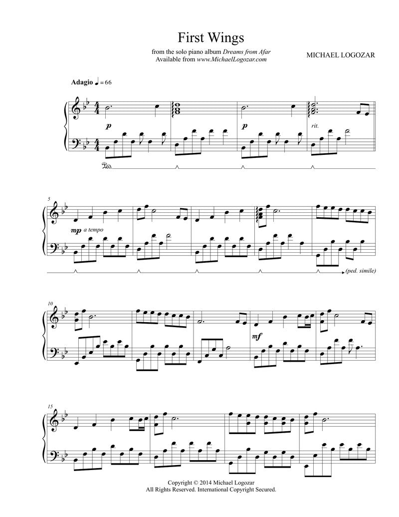 First Wings - Sheet Music Download