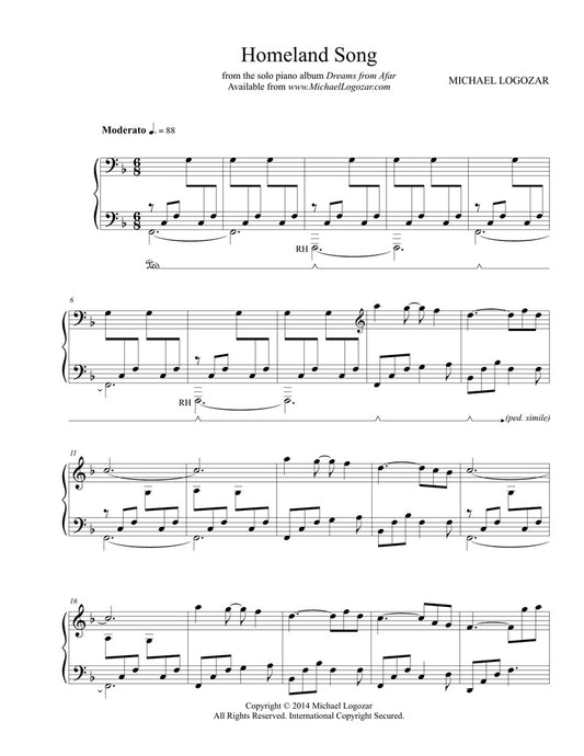 Homeland Song - Sheet Music Download