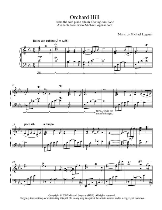 Orchard Hill - Sheet Music Download