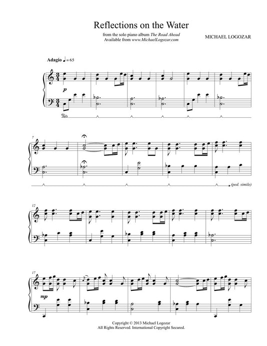 Reflections on the Water - Sheet Music Download
