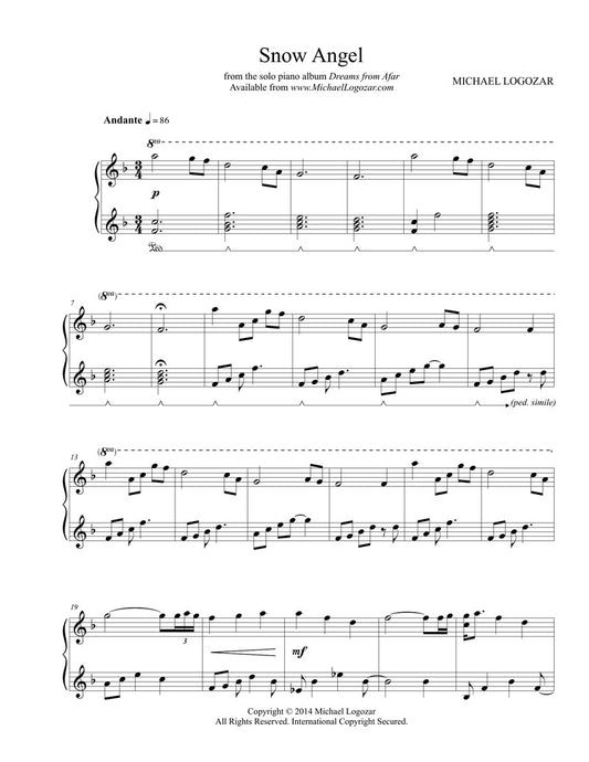 Snow Angel - Sheet Music Download