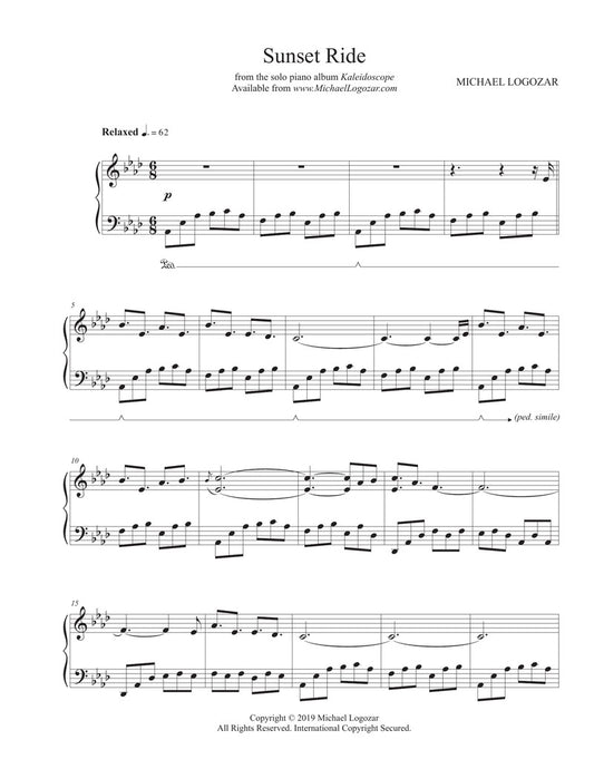 Sunset Ride - Sheet Music Download