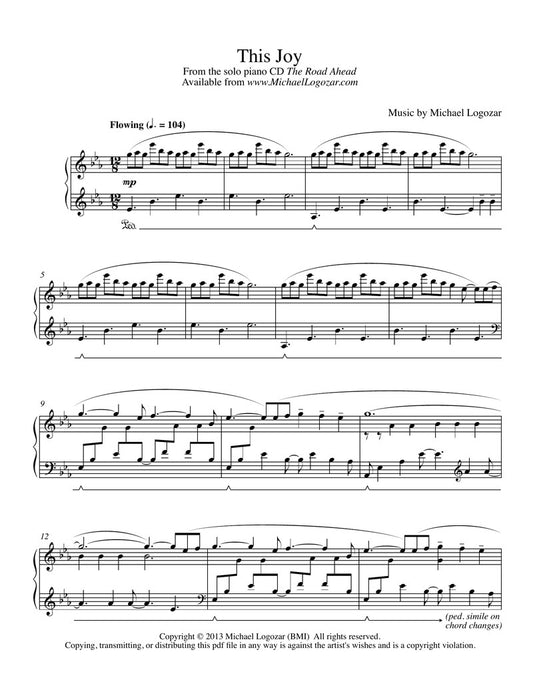 This Joy - Sheet Music Download