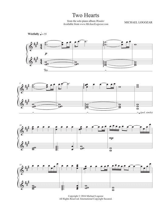 Two Hearts - Sheet Music Download