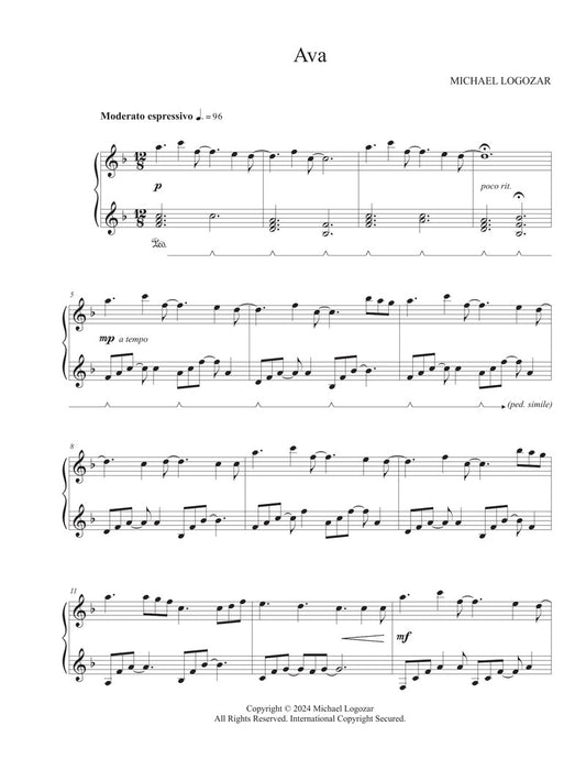 Michael Logozar - Ava - Sheet Music Download
