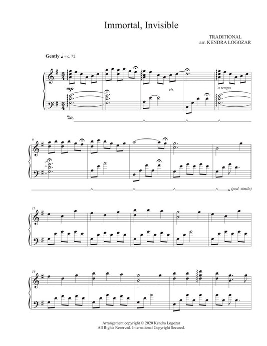 Kendra Logozar - Immortal Invisible - Sheet Music Download